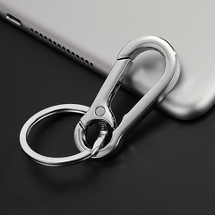 5pcs Stainless Steel Carabiner Keychain Key Clip for Men