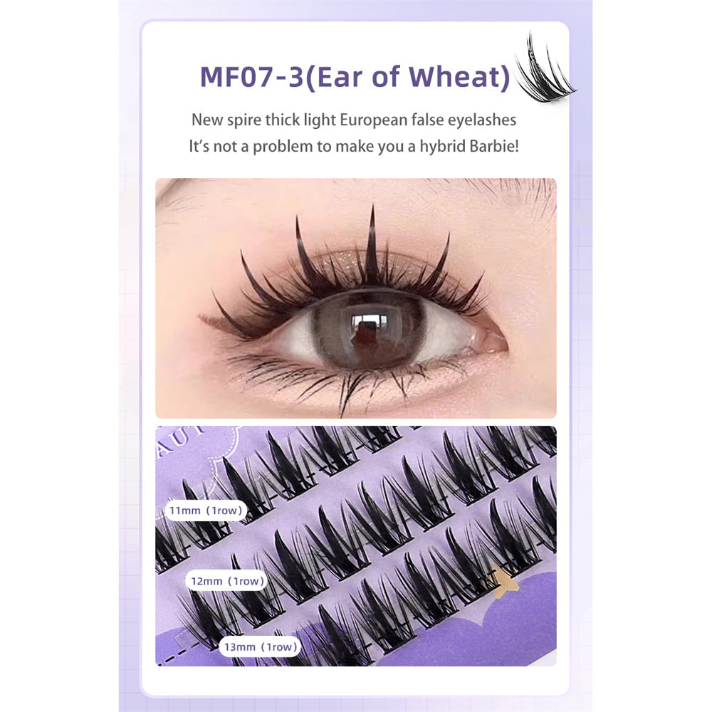 3D Fluffy False Eyelash Extension Dramatic Lash Soft Ribbon Strip M