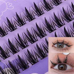 3D Fluffy False Eyelash Extension Dramatic Lash Soft Ribbon Strip M