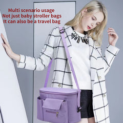 Multifunctional Baby Stroller Organizer Bag with Large Capacity