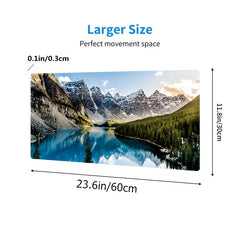 Snow Mountain Lake Game Mouse Pad Non-slip Keyboard Pad