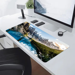 Snow Mountain Lake Game Mouse Pad Non-slip Keyboard Pad