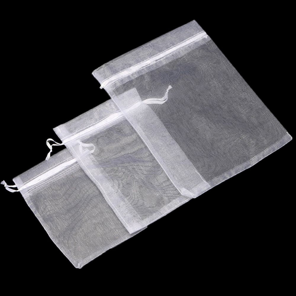 25pcs Christmas Organza Gift Bags Drawstring Pouches Party Favors