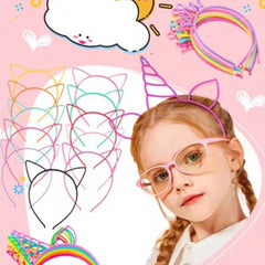 Unicorn Kitten Crown Hair Hoop for Parties Home Decor Hair Accessories
