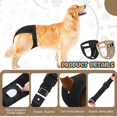 Cartoon Graphic Washable Female Dog Diapers Reusable High Absorbency