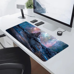 Snow Mountain Starry Sky Mouse Pad Non-slip Rubber Keyboard Pad