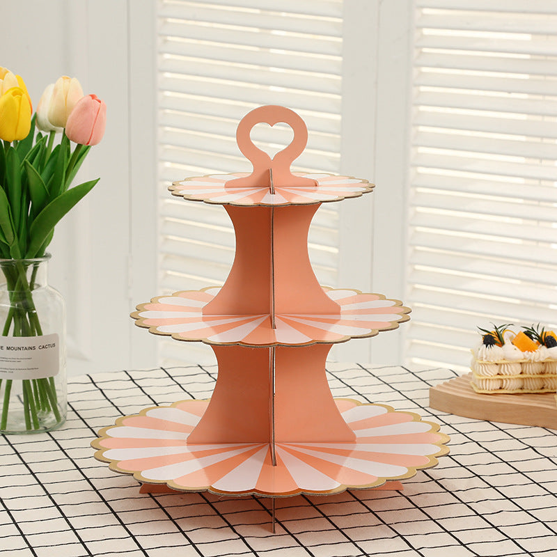 Disposable Paper Cake Rack Birthday Party Decoration
