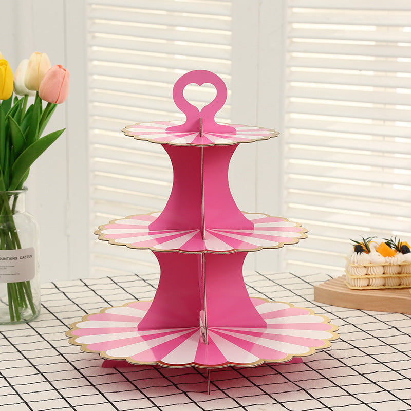 Disposable Paper Cake Rack Birthday Party Decoration