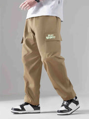 Classic Cargo Pants Men's Drawstring Joggers For Outdoor