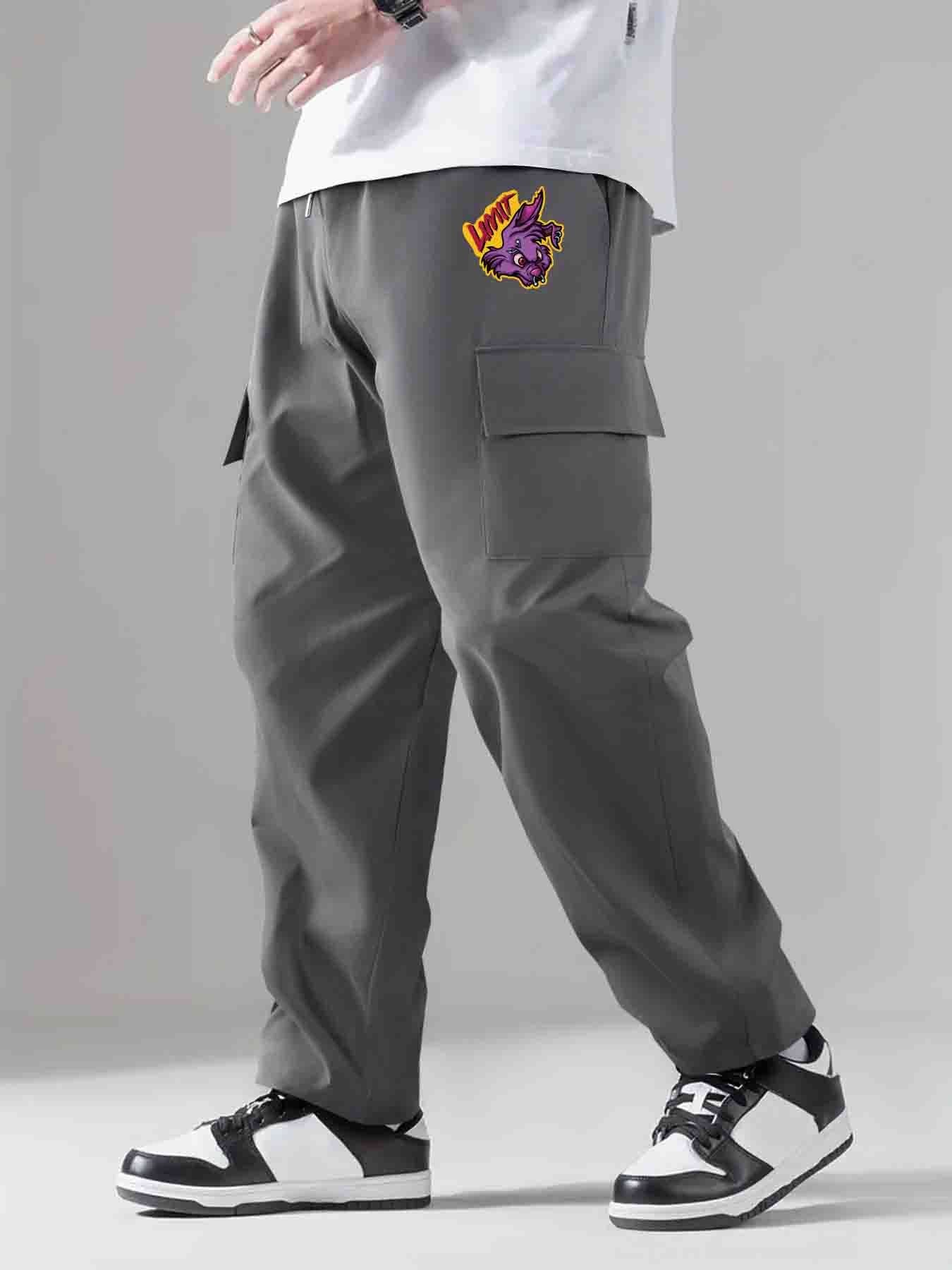 Men's Classic Cargo Pants with Drawstring - Autumn Summer Outdoor