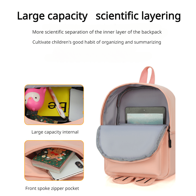 Cartoon Cat Backpack Lightweight Travel Backpack for Kids
