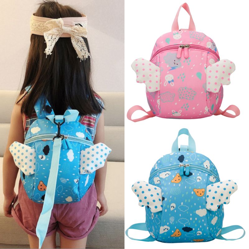 Kid's Angel Wings Backpack with Anti-lost Traction Rope
