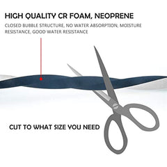 Neoprene Weatherstripping Foam Tape 32.8ft Adhesive Insulation