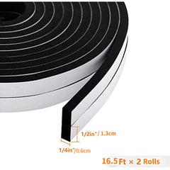 Neoprene Weatherstripping Foam Tape 32.8ft Adhesive Insulation