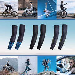 UPF 50 Cooling Arm Sleeves for Men Sun Protection Sports Compression Sleeve