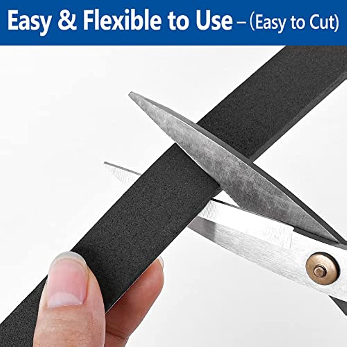 1pc Self Adhesive Foam Tape Weatherstripping 16.4ft