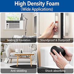 1pc Self Adhesive Foam Tape Weatherstripping 16.4ft