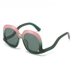 Men's Square Sunglasses UV Resistant Glasses with Case