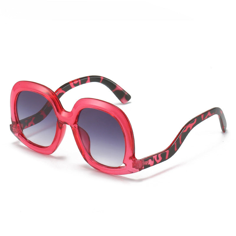Men's Square Sunglasses UV Resistant Glasses with Case