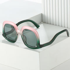 Men's Square Sunglasses UV Resistant Glasses with Case