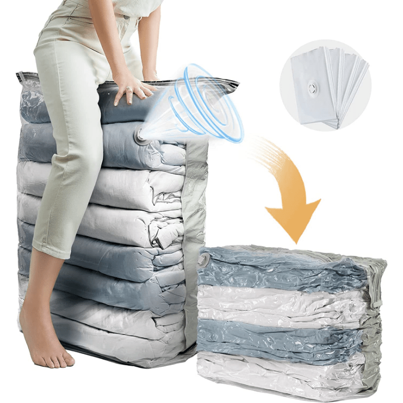 4pcs Vacuum Storage Bags Space Saver Up 80% Space 31x40x15 Inc