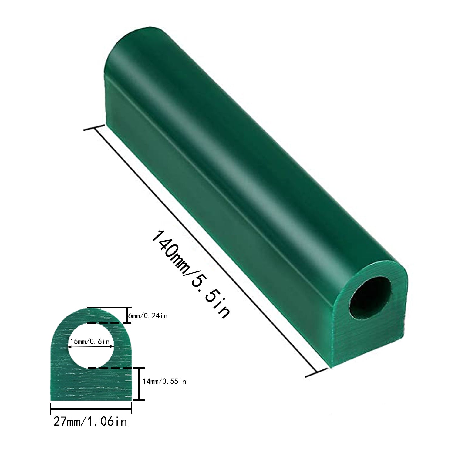 Green Carving Wax Tube for Ring Making Mold