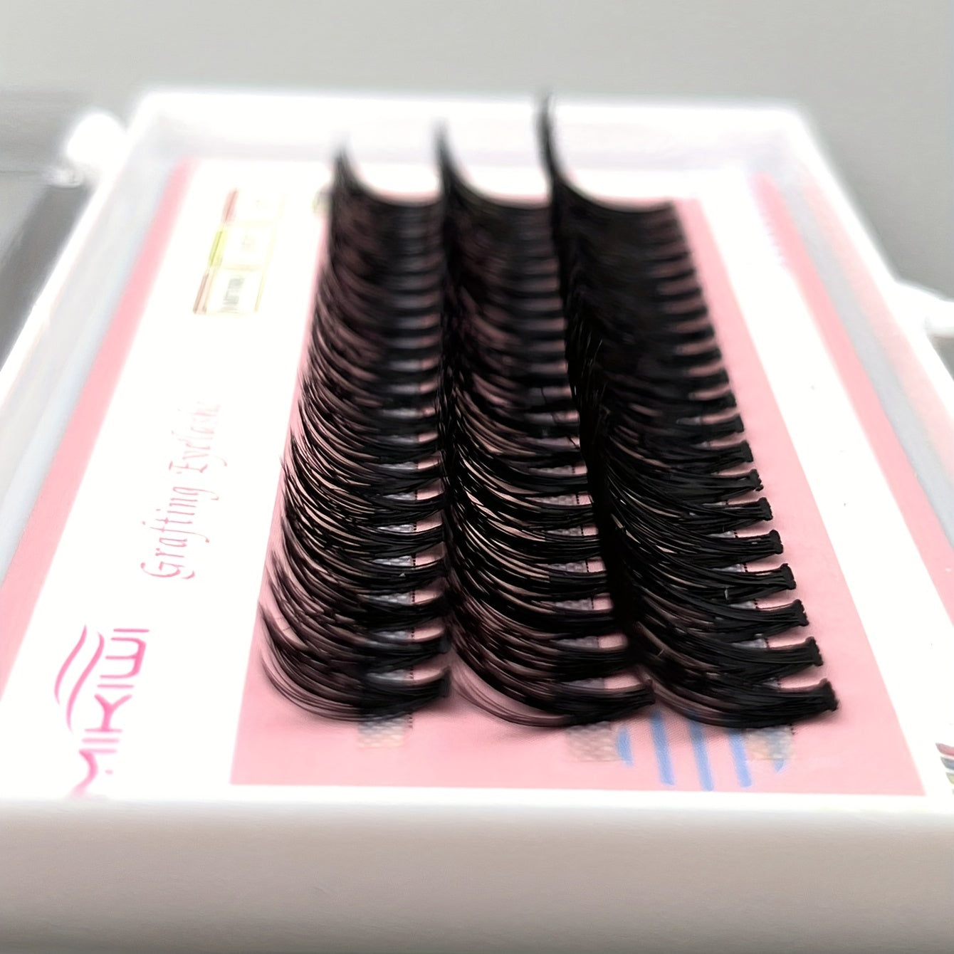 60pcs Cluster Lashes 10-40D 8-16mm C Curling Soft False Eyelashes DIY Extension