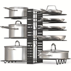 Adjustable Pot Organizer Rack For Cabinet