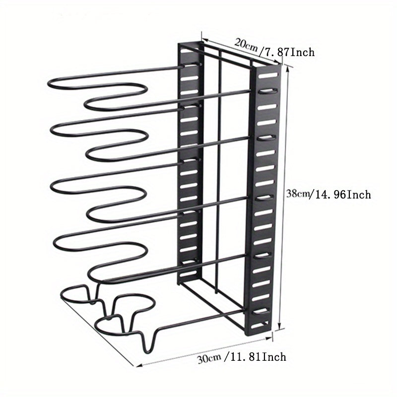 Adjustable Pot Organizer Rack For Cabinet