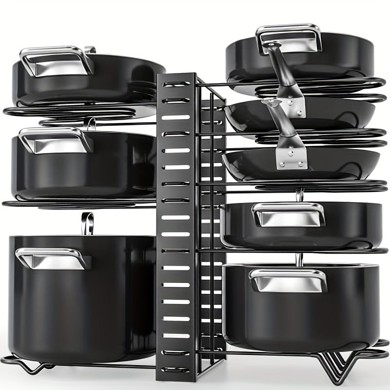 Adjustable Pot Organizer Rack For Cabinet