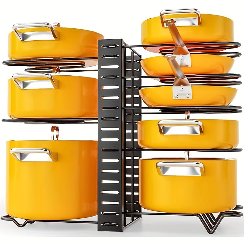 Adjustable Pot Organizer Rack For Cabinet