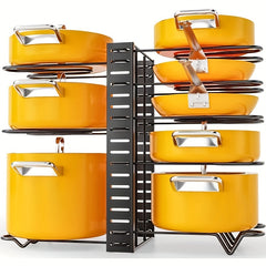 Adjustable Pot Organizer Rack For Cabinet