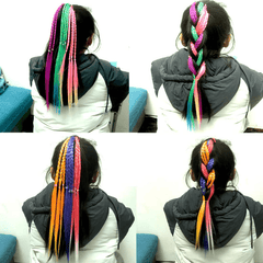 Colorful Hair Extensions Braided Hair Bands for Kids