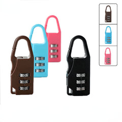 Solid Plastic Password Padlock Luggage School Bag Zipper Padlock