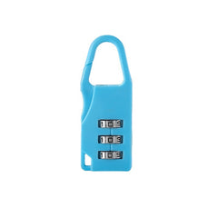 Solid Plastic Password Padlock Luggage School Bag Zipper Padlock