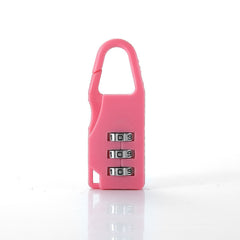Solid Plastic Password Padlock Luggage School Bag Zipper Padlock