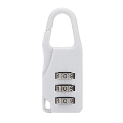 Solid Plastic Password Padlock Luggage School Bag Zipper Padlock