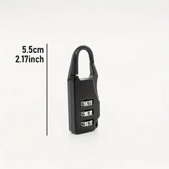 Solid Plastic Password Padlock Luggage School Bag Zipper Padlock
