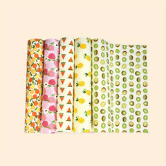 5pcs Fruit Fabric Fat Quarters Bundles Quilting Sewing Patchwork