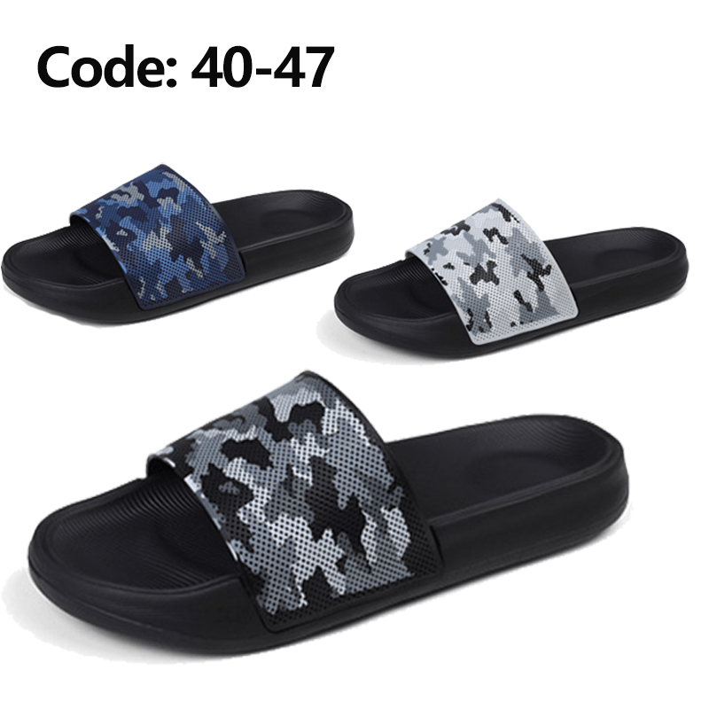 Men's Camo Quick Drying Non Slip Slides for Summer