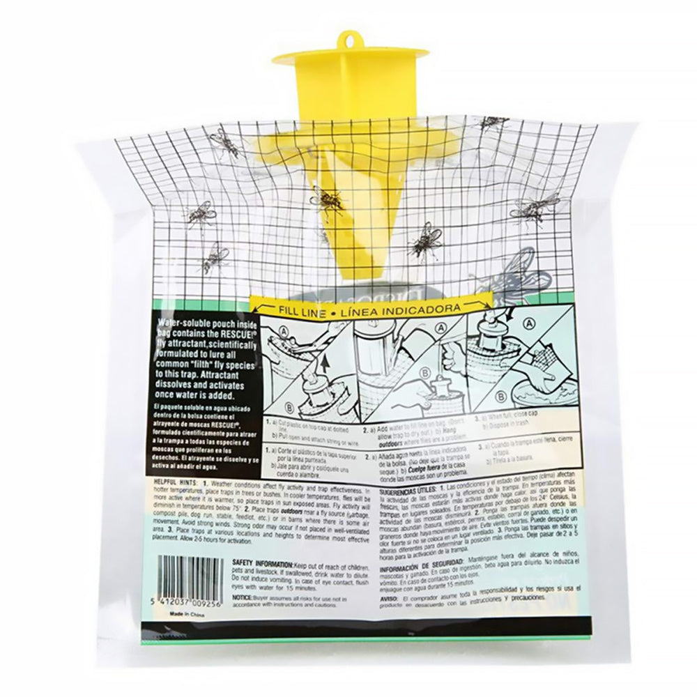 Outdoor Disposable Hanging Fly Trap With Bait Fly Trap
