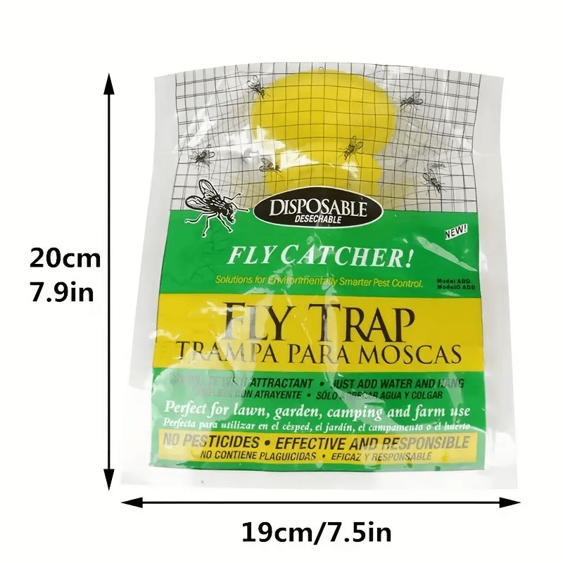 Outdoor Disposable Hanging Fly Trap With Bait Fly Trap