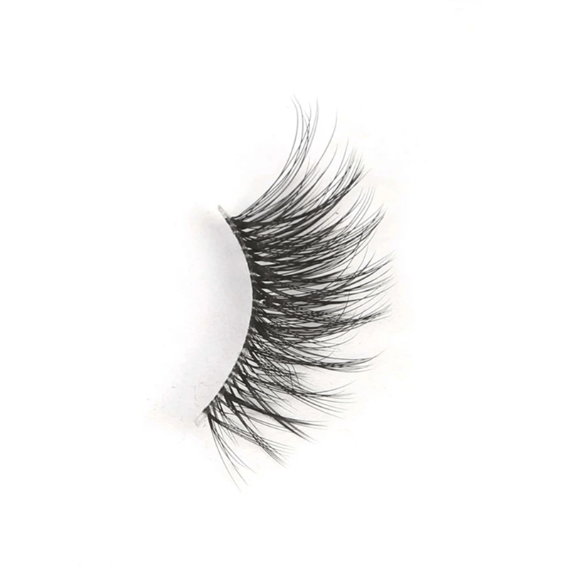 7 Pairs Cat Eye False Eyelashes for Slender Curling Look