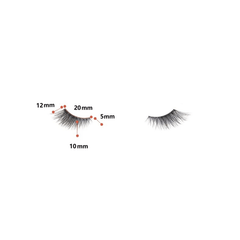 7 Pairs Cat Eye False Eyelashes for Slender Curling Look