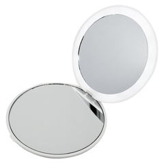 LED Compact Mirror for Handbag and Travel, Round Light Up Pocket Mirror