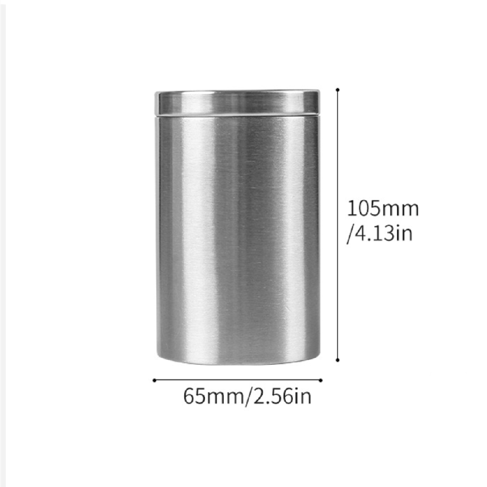 Stainless Steel Cigarette Case 45 Capacity Tobacco Storage Sealed Canister