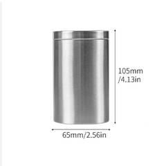 Stainless Steel Cigarette Case 45 Capacity Tobacco Storage Sealed Canister