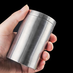 Stainless Steel Cigarette Case 45 Capacity Tobacco Storage Sealed Canister