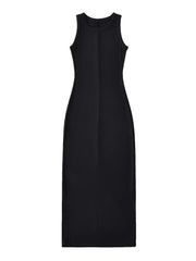 Comfy Crew Neck Sleeveless Lounge Dress for Women