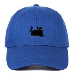 Cat Embroidery Soft Top Baseball Cap Summer Sun Hat